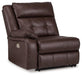 Punch Up Power Reclining Sectional Loveseat with Console - Faith Furniture (Manhattan, KS)