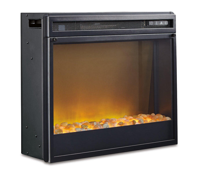Wildenauer 76" TV Stand with Electric Fireplace - Faith Furniture (Manhattan, KS)