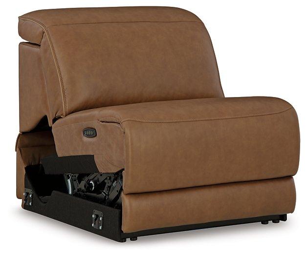 Magic Man Power Reclining Sectional with Console - Faith Furniture (Manhattan, KS)