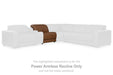 Magic Man Power Reclining Sectional with Console - Faith Furniture (Manhattan, KS)