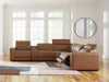Magic Man Power Reclining Sectional with Console - Faith Furniture (Manhattan, KS)