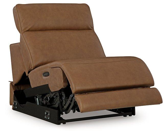 Magic Man Power Reclining Sectional with Console - Faith Furniture (Manhattan, KS)