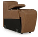 Magic Man Power Reclining Sectional with Console - Faith Furniture (Manhattan, KS)
