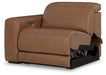 Magic Man Power Reclining Sectional with Console - Faith Furniture (Manhattan, KS)