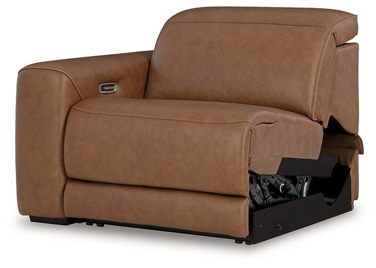 Magic Man Power Reclining Sectional with Console - Faith Furniture (Manhattan, KS)