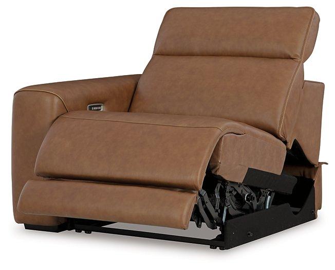 Magic Man Power Reclining Sectional Loveseat with Console - Faith Furniture (Manhattan, KS)