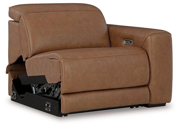 Magic Man Power Reclining Sectional Loveseat with Console - Faith Furniture (Manhattan, KS)