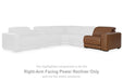 Magic Man Power Reclining Sectional with Console - Faith Furniture (Manhattan, KS)