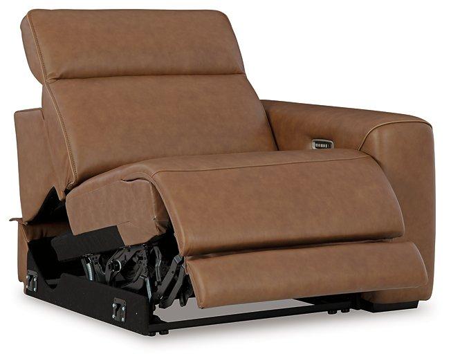 Magic Man Power Reclining Sectional Loveseat with Console - Faith Furniture (Manhattan, KS)
