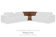 Magic Man Power Reclining Sectional with Console - Faith Furniture (Manhattan, KS)