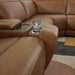 Magic Man Power Reclining Sectional with Console - Faith Furniture (Manhattan, KS)