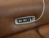 Magic Man Power Reclining Sectional Loveseat with Console - Faith Furniture (Manhattan, KS)