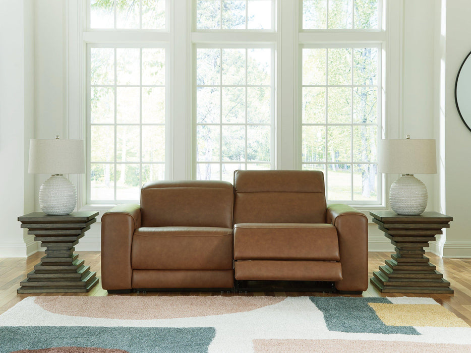 Magic Man Power Reclining Sectional Loveseat - Faith Furniture (Manhattan, KS)