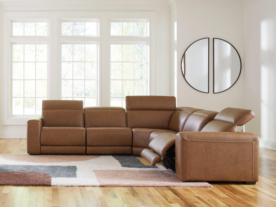 Magic Man Power Reclining Sectional - Faith Furniture (Manhattan, KS)