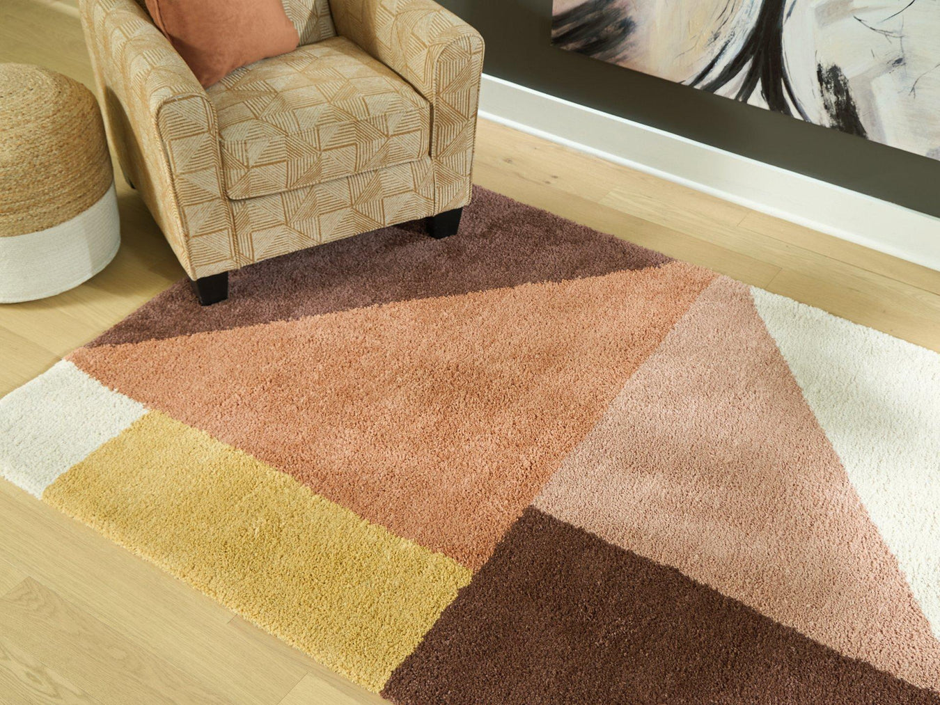 Cream/Pink/Ocher