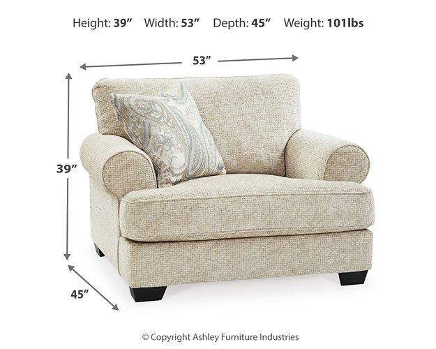 Monaghan Oversized Chair and Ottoman - Faith Furniture (Manhattan, KS)
