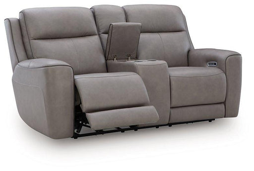 5Z-Comfort Power Reclining Loveseat with Console - Faith Furniture (Manhattan, KS)