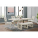 Avalanche Standard Height Dining Set in Antique White-Table and Four Chairs - Faith Furniture (Manhattan, KS)