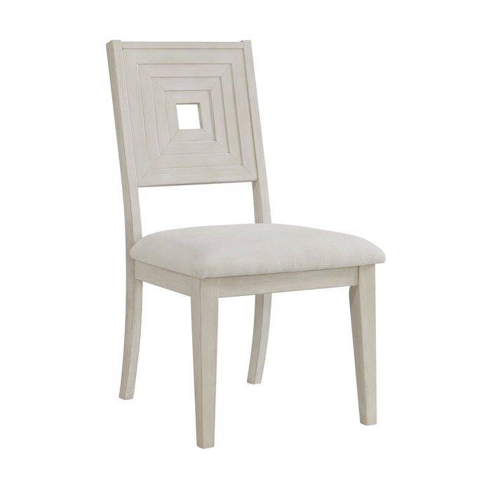 Avalanche Standard Height Dining Set in Antique White-Table and Four Chairs - Faith Furniture (Manhattan, KS)