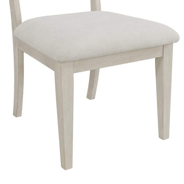 Avalanche Standard Height Dining Set in Antique White-Table and Four Chairs - Faith Furniture (Manhattan, KS)