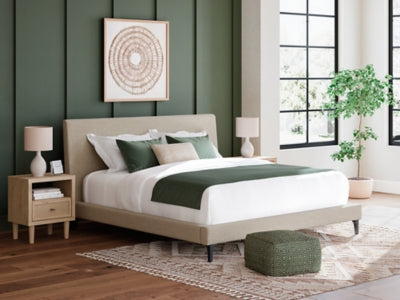 Cielden Upholstered Bed with Roll Slats - Faith Furniture (Manhattan, KS)