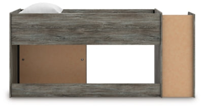 Frandern Loft Bed with Bookcase Storage - Faith Furniture (Manhattan, KS)