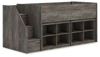 Frandern Loft Bed with Bookcase Storage - Faith Furniture (Manhattan, KS)
