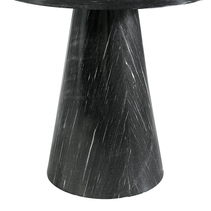 Bellini Round Occasional End Table Complete in Grey