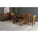 Brisbane Standard Height Dining Set in Brown-Table and Four Fabric Chairs - Faith Furniture (Manhattan, KS)