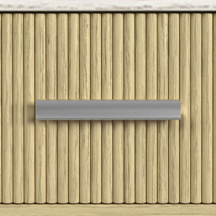 Cambrie Buffet with LED and Power in Off-White and Natural - Faith Furniture (Manhattan, KS)