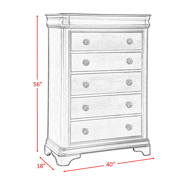 Cameron Cherry Panel Bedroom Set
