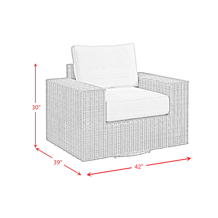 Carmona 6PC Conversion Set in Natural and Olefin Beige with Ottoman - Faith Furniture (Manhattan, KS)