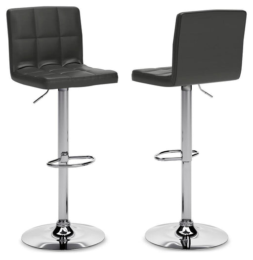 Bellatier Adjustable Height Bar Stool - Faith Furniture (Manhattan, KS)
