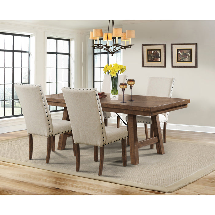 Jax 5pc Dining Set-Table, 4 Upholstered Side Chairs - Faith Furniture (Manhattan, KS)