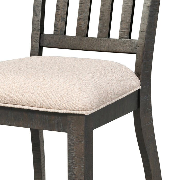 Stone Dining 7PC Set- Table, 4 Side Chairs, & 2 Parson Chairs - Faith Furniture (Manhattan, KS)