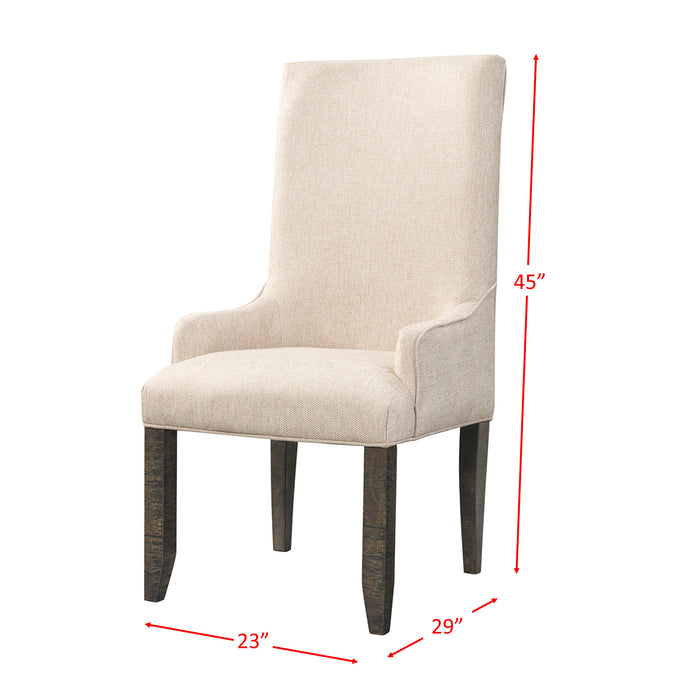 Stone Dining 7PC Set- Table, 4 Side Chairs, & 2 Parson Chairs - Faith Furniture (Manhattan, KS)