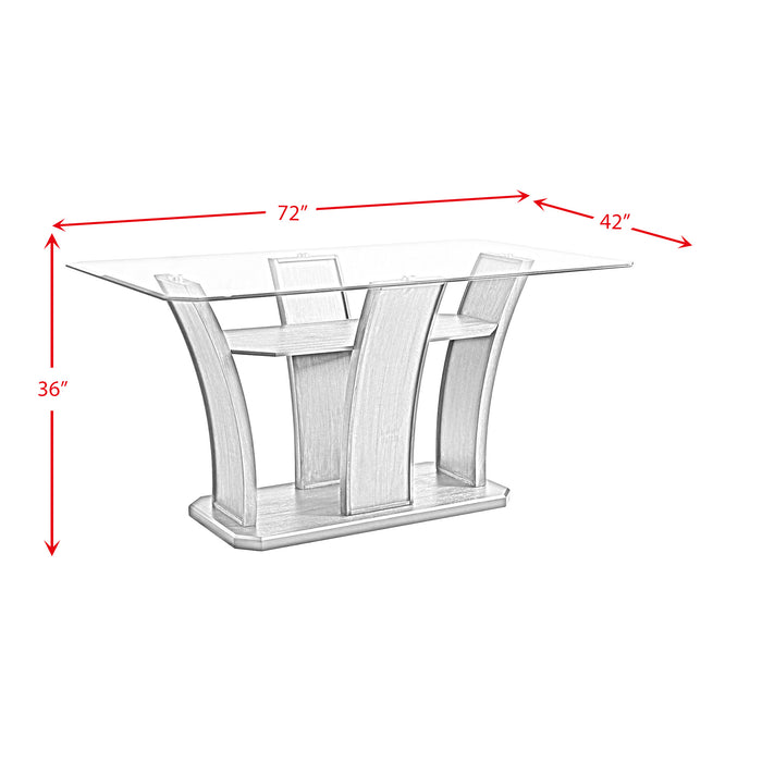 Dapper Rectangular Counter Dining 5PC Set-Table and Four Chairs - Faith Furniture (Manhattan, KS)
