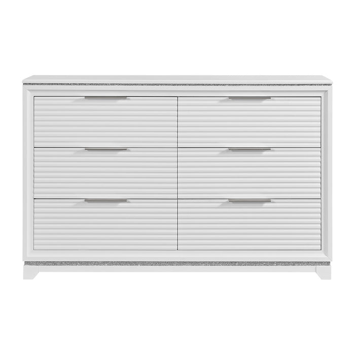 Denmark 6-Drawer Dresser in White - Faith Furniture (Manhattan, KS)