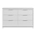 Denmark 6-Drawer Dresser in White - Faith Furniture (Manhattan, KS)