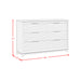 Denmark 6-Drawer Dresser in White - Faith Furniture (Manhattan, KS)