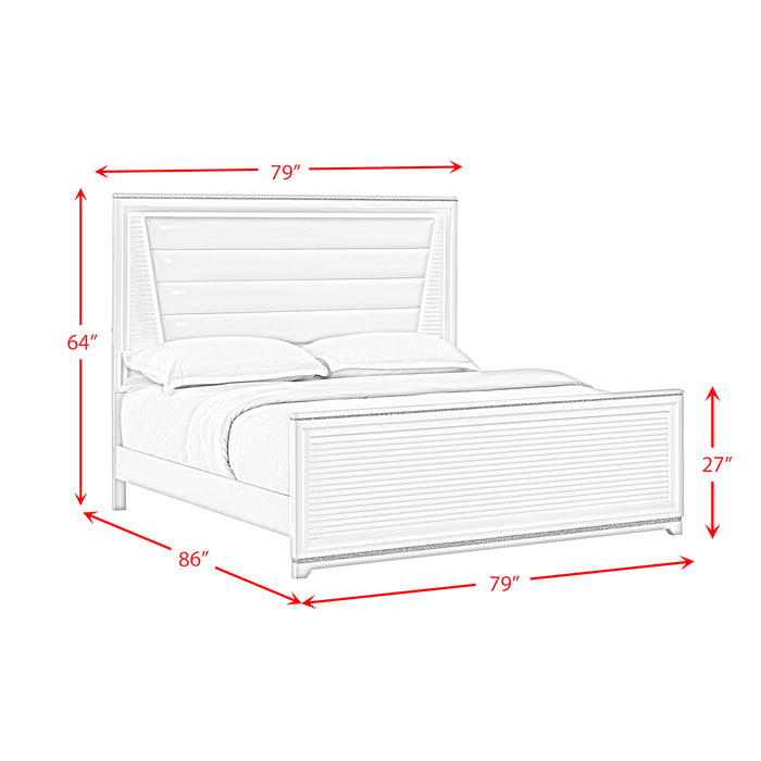 Denmark UPH Bedroom Set with Lights