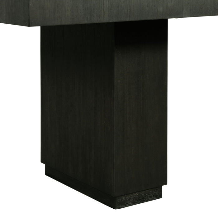 Donovan 7PC Standard Height Dining Set-Table, Four Side Chairs & Two Arm Chairs in Gray - Faith Furniture (Manhattan, KS)