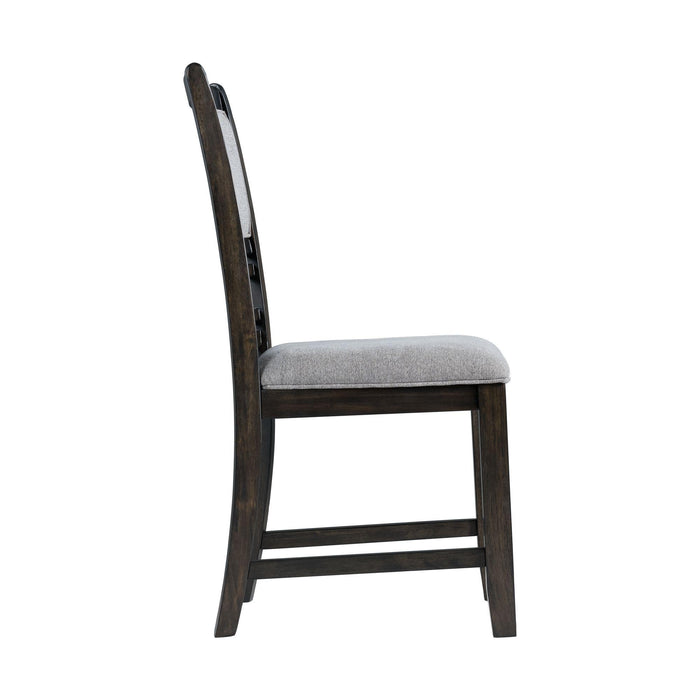 Amherst Standard Height Side Chair Set in Walnut of 2 - Faith Furniture (Manhattan, KS)