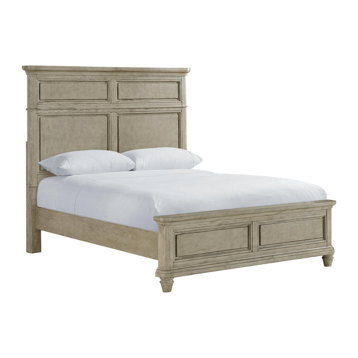 Whit-Ash Panel Bedroom Set with Door Chest - Faith Furniture (Manhattan, KS)