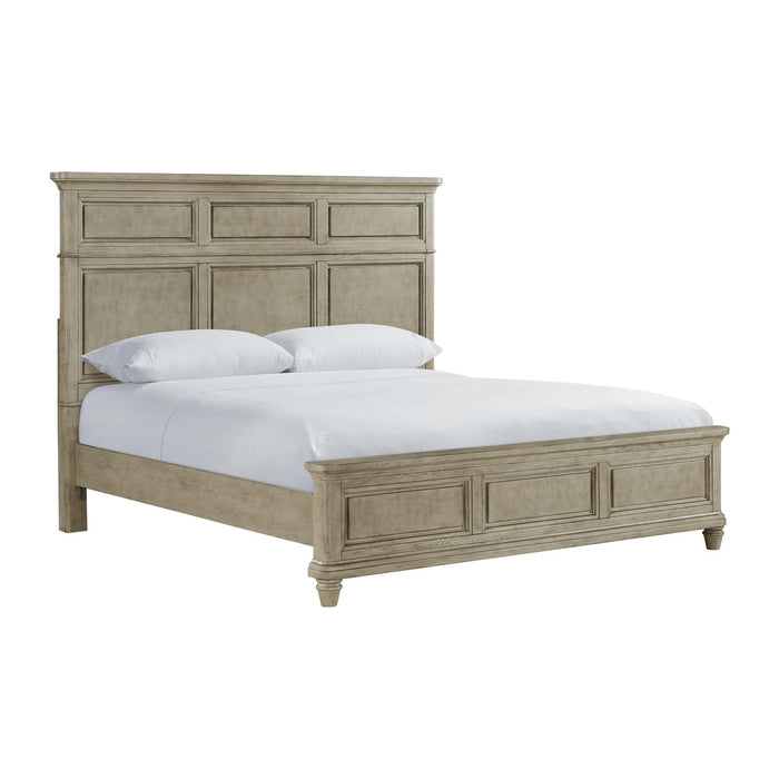 Whit-Ash Panel Bedroom Set with Door Chest - Faith Furniture (Manhattan, KS)