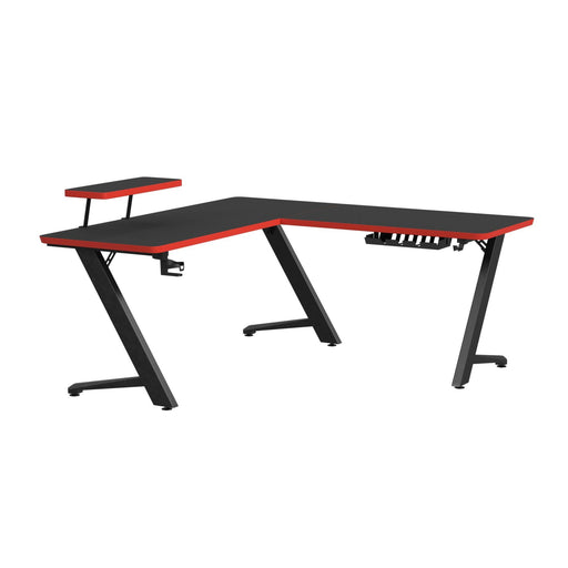 Waterside L shape Desk in Black - Faith Furniture (Manhattan, KS)