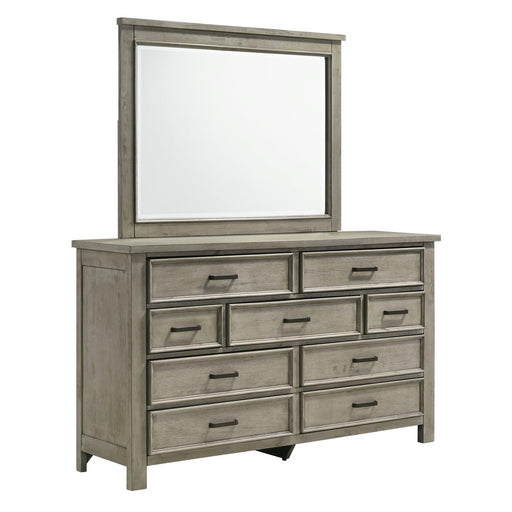 Sullivan Dresser & Mirror Set in Drift Grey - Faith Furniture (Manhattan, KS)