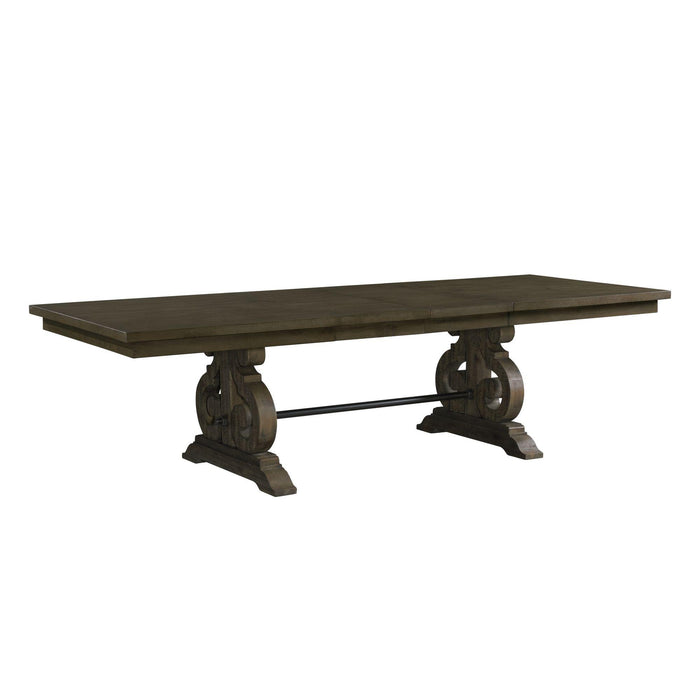 Stone Dining 7PC Set- Table, 4 Side Chairs, & 2 Parson Chairs - Faith Furniture (Manhattan, KS)