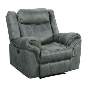Sorrento 3PC Living Room Set in FB367 Charcoal-Sofa, Loveseat & Recliner