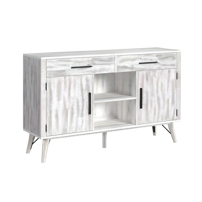 Rogen Rustic Buffet in Rustic White - Faith Furniture (Manhattan, KS)